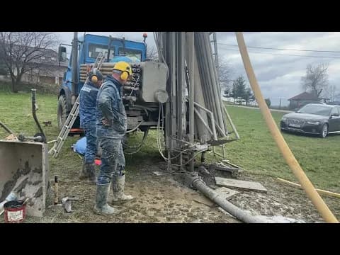 Wiercenie wstępne po założeniu rury osłonowej