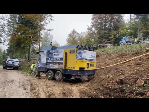 Cięcina Górna - Abrahamów: Kompresor